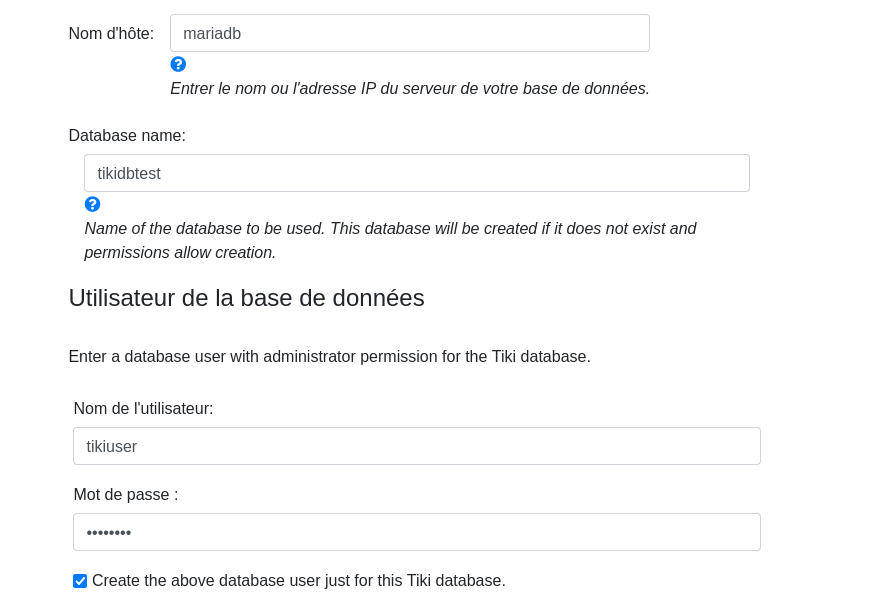 Tikiwiki Install Step 3