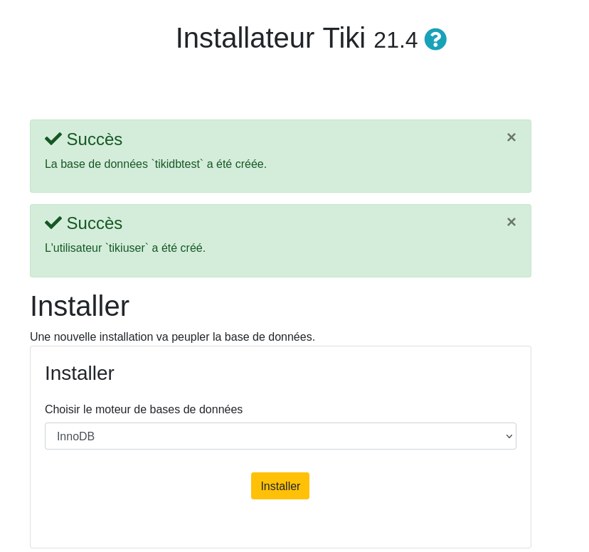 Tikiwiki Install Step 4