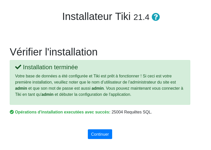 Tikiwiki Install Step 6